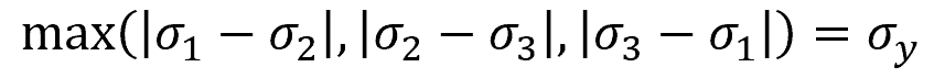 Equation for the Tresca Yield Criterion