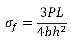 flexural strength formula