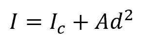 the area moment of inertia formula
