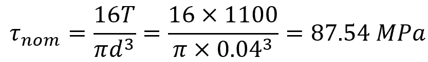 torsion formula
