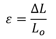 Normal strain equation