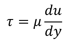 behavior of a Newtonian fluid equation