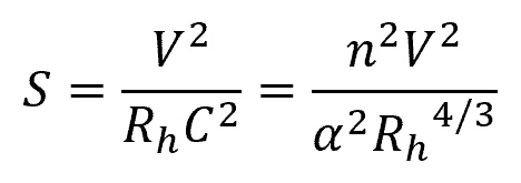 Chezy equation 