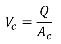 critical velocity equation