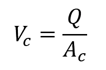 critical velocity equation