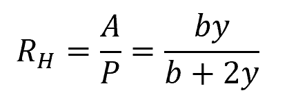 Hydraulic Radius Formula for Rectangular Channel