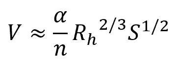 Manning equation basic formula