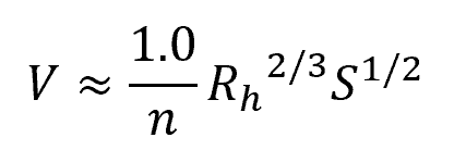 Manning equation 