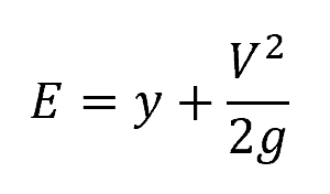 Specific Energy of Supercritical Flow Equation