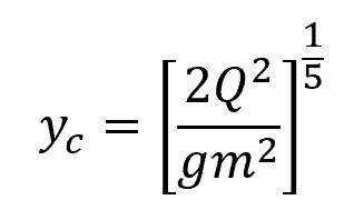triangular channel equation