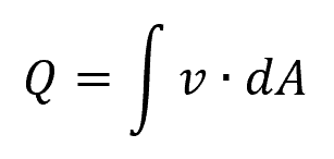 volumetric rate of flow equation