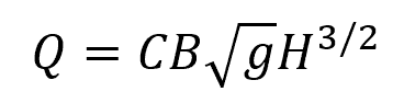 broad-crested weirs discharge equation
