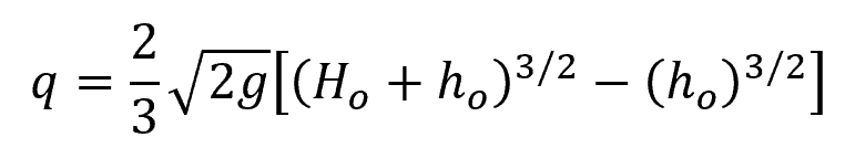 Calculating Flow Rate from Weir Head