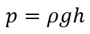 hydrostatic pressure equation 