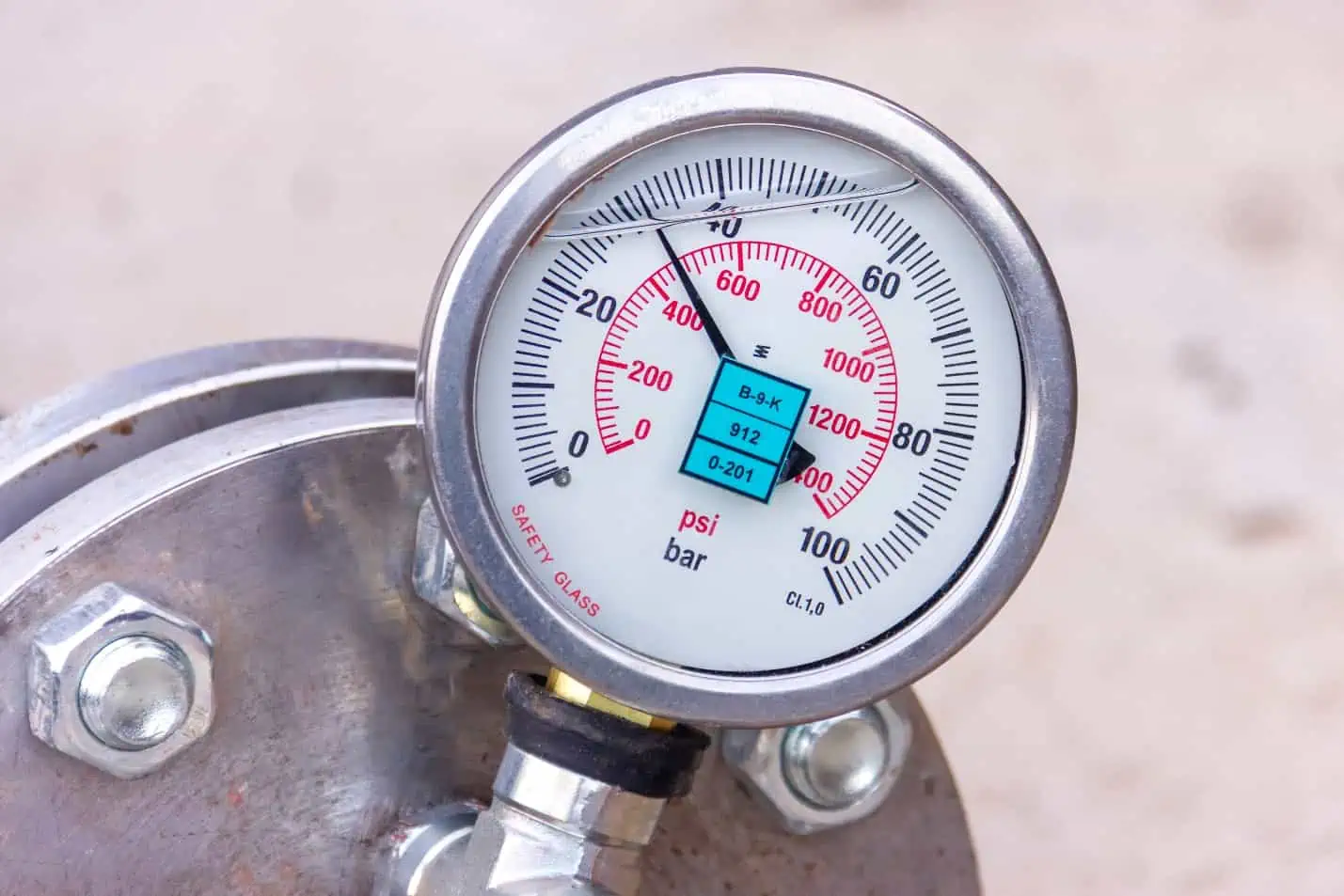 Hydrostatic pressure gauge