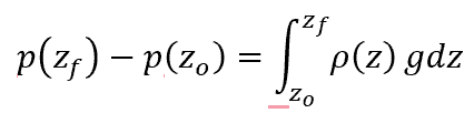 hydrostatics Equation