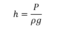Pressure Head Equation