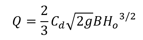 Sharp-Crested Weir Discharge Equation