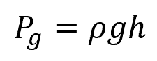 Static Pressure Equation in Liquids