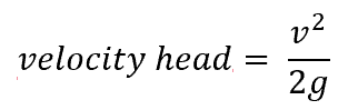 Velocity Head Equation