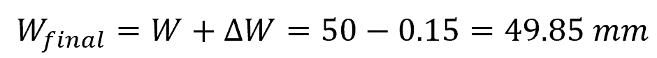 final width formula