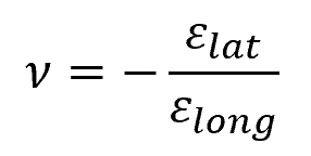 Poisson's Ratio Equation
